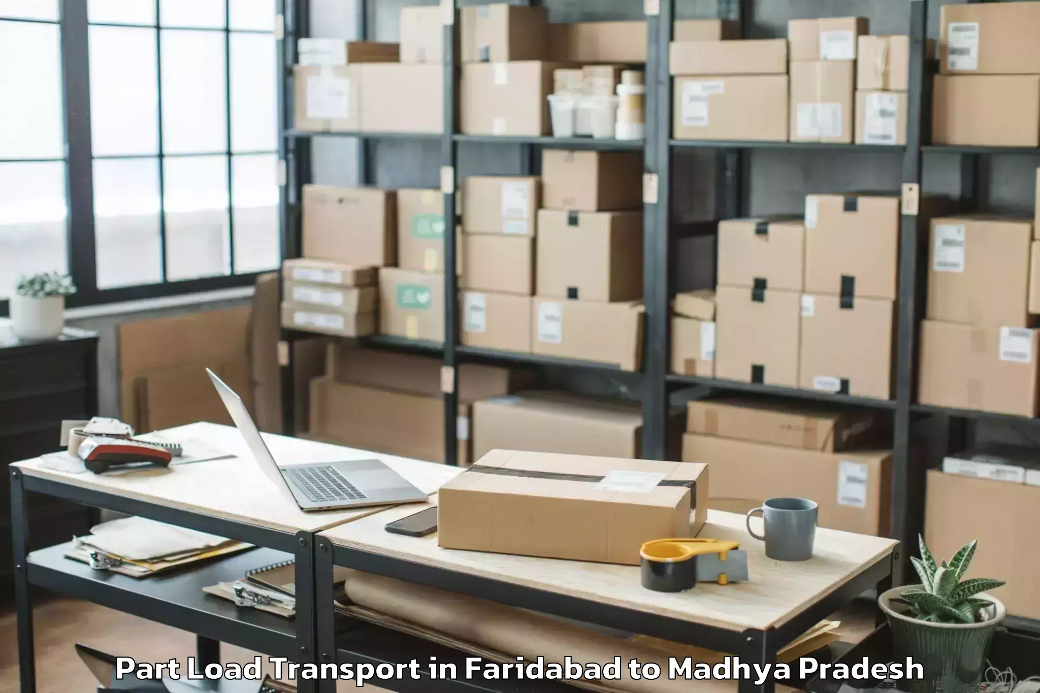 Book Your Faridabad to Narsinghgarh Part Load Transport Today